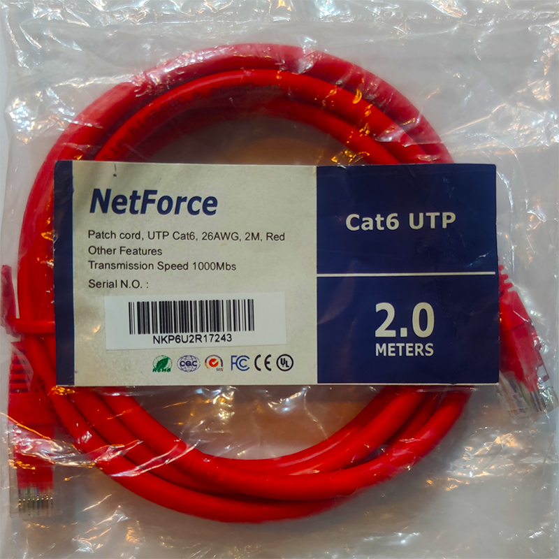 پچ کورد دومتری CAT6 UTP NetForce