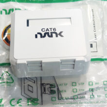 پریز شبکه دو پورت NSLINK-BOX J002 CAT6