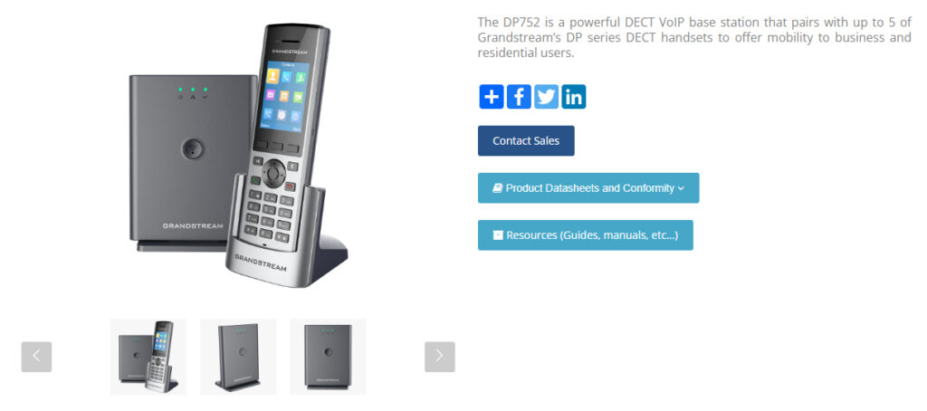 DP752 is a powerful DECT